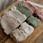 Knitted Teddy Bear Ear Hat